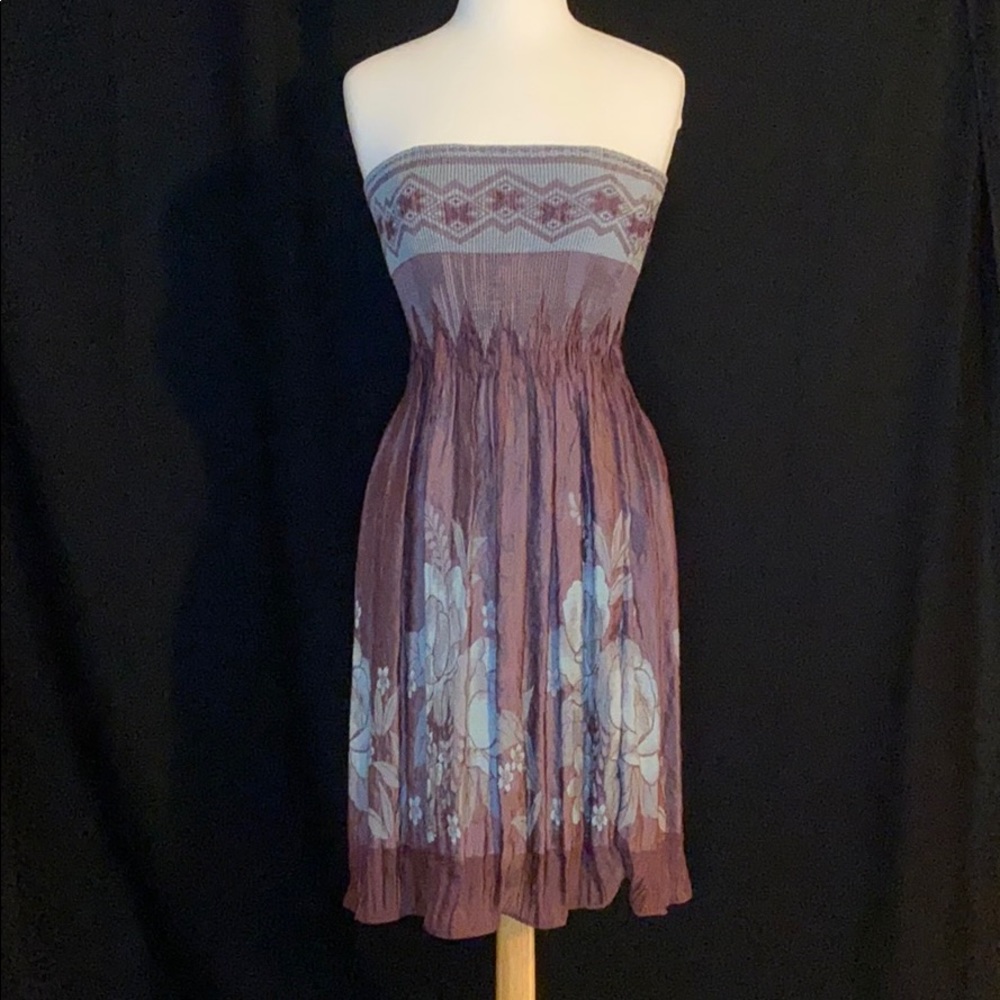 Purple/blue Tube Top Dress/Cover up